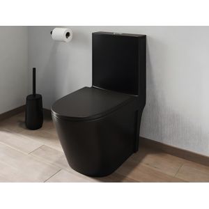 Zwart mat staand toilet van keramiek - NAGILAM