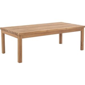 Tuinsalontafel van teakhout - Licht naturel - LINERI