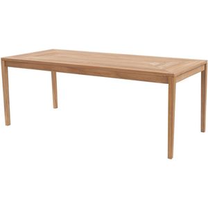 Tuineettafel van teakhout L200 cm - Licht naturel - ALLENDE