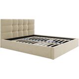 Bed met opbergruimte 160 x 200 cm - Stof - Beige - ELIAVA - van Pascal Morabito