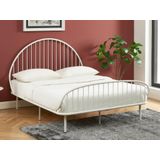 Bed 140 x 190 cm - Metaal - Wit - ISELIA