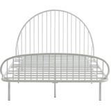 Bed 140 x 190 cm - Metaal - Wit - ISELIA