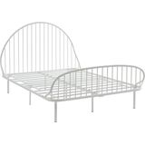 Bed 140 x 190 cm - Metaal - Wit - ISELIA