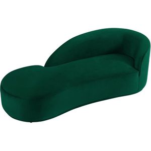 PASCAL MORABITO Linkse chaise longue met bekleding in groen fluweel – LONIGO van Pascal Morabito L 220 cm x H 76 cm x D 91 cm