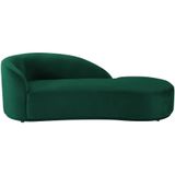 Rechtse chaise longue met bekleding in groen fluweel – LONIGO van Pascal Morabito