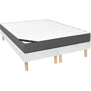 Bedbodem + matras 180 x 200 cm pocketvering 7 zones en HR-schuim dikte 26 cm - AUDACE van PALACIO