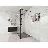 Shower & Design Opzet- of inbouwdouchebak in hars – Grijs – 140 x 90 cm – LYROSA L 140 cm x H 3 cm x D 90 cm