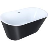 Vrijstaande design badkuip TWIGGY -150*70*58cm - zwart