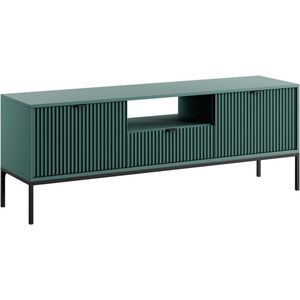 PASCAL MORABITO Tv-meubel met 2 deuren, 1 lade en 1 nis - Groen - LIOUBA van Pascal MORABITO L 154 cm x H 56 cm x D 39 cm