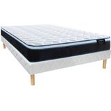 Set bedbodem + matras 160 x 200 cm met pocketveren en verfrissend vormgeheugen, dikte 23 cm - TORANO van YSMEE