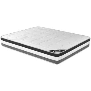 Matras 160x 200cm met 5-zones pocketveren en vormgeheugen dikte 28cm - LOUBIO