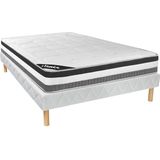 Set bedbodem + matras van schuim met vormgeheugen - 28 cm dik - 160 x 200 cm - LOUBIO