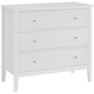 Vente-unique - NARIVA - Ladekast - Wit - MDF - 3 Lades