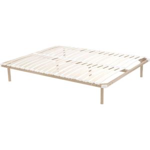 Vente-unique - Lattenrost - mit Füßen - 180 x 200 cm - 2x 19 Latten - Beige - kalista von ysmée