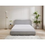 Bed met opbergruimte 180 x 200 cm - Stof - Lichtgrijs - VANARI