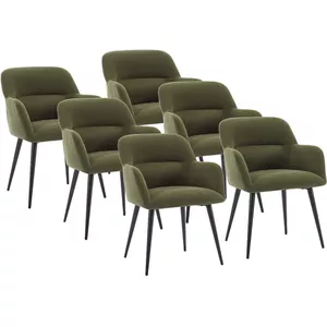 CLP Eetkamerstoel Foley walnoot Frame - Stof - walnoot/grijs | Leen Bakker