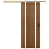 Schuifdeur - Natuurlijk Donker - MDF, Kersenhout - Enkele Deur