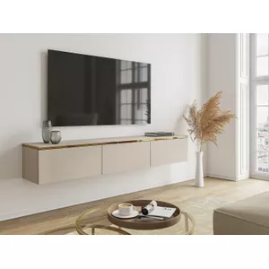 vidaXL Tv-meubel 160x40x40,5 gehard glas zwart