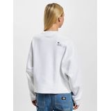 Lacoste - Sweatshirt - Wit - Relaxed-Fit - Fleece