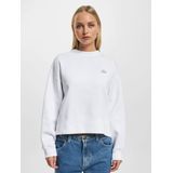 Lacoste - Sweatshirt - Wit - Relaxed-Fit - Fleece