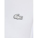 Lacoste - Sweatshirt - Wit - Relaxed-Fit - Fleece