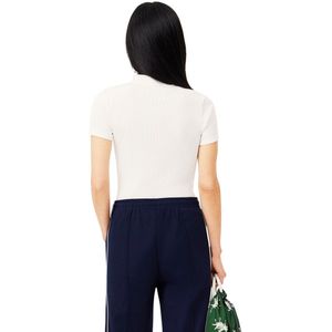Lacoste, Dames, Tops, Wit, Maat: 2XL Katoen,