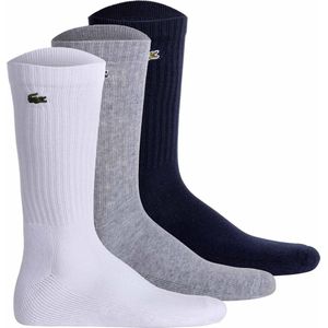 Lacoste - RA4182 - Sportsokken - Silver Chine/White-Navy Blue - Set van 3