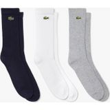 Lacoste - RA4182 - Sportsokken - Silver Chine/White-Navy Blue - Set van 3