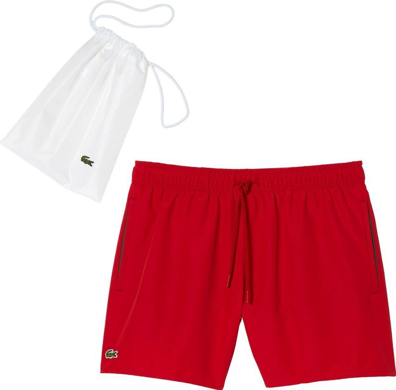 Lacoste - Zwemshort - Rood - Heren