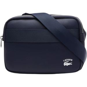 LACOSTE - Practice Reporter Bag - Schoudertas - Donkerblauw - 100% Cowhide