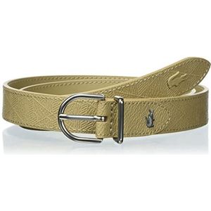 Lacoste RC4045 Leather Goods Belt, Beige, 100 W, Viennois, Beige