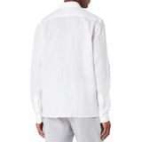 Lacoste - Linnen Shirt - Wit - 100% Linnen - Lange Mouwen
