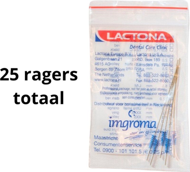 Lactona EasyDent Type A 25 - 5mm - Ragers - 5 gripzak x 5 stuks