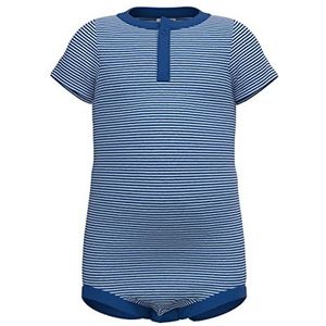 Petit Bateau Cocompd Acol Body voor baby's, jongens, A072 W, perse/marshmallow, 3 m, 3 maanden, uniseks baby, Perse/Marshmallow