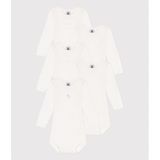 Petit Bateau - Set van 5 - Katoenen Body's - Unisex - Lange Mouwen - Konijnenprint