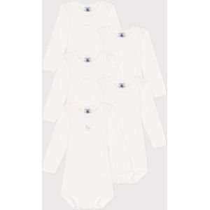 Petit Bateau - Set van 5 - Katoenen Body's - Unisex - Lange Mouwen - Konijnenprint