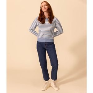 Petit Bateau AZU/MOXXS Sweatshirt voor dames, azul/montelimar, M