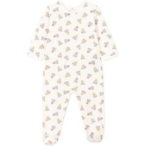 Petit Bateau A08E8 Pyjama Unisex - Kinderen 0-24, Marshmallow/meerkleurig, 3 maanden