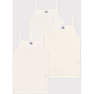 PETIT BATEAU - Onderhemdjes - Wit - Katoen - Set van 3
