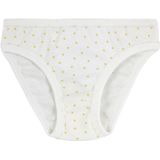 Set met 5 slipjes met kleine hartjes PETIT BATEAU wit, bedrukt