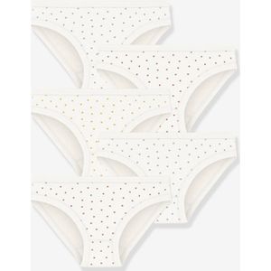 PETIT BATEAU - Slipjes Set - Wit - Biologisch Katoen - 5 Stuks