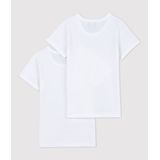 PETIT BATEAU - Set van 2 Onderhemdjes - Wit - Katoen