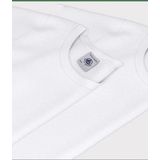 PETIT BATEAU - Set van 2 Onderhemdjes - Wit - Katoen