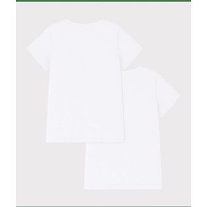 PETIT BATEAU - Set van 2 Onderhemdjes - Wit - 100% Katoen