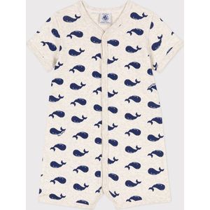 Petit Bateau - Babypakje - Beige - Katoen - Walvissenprint