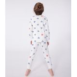 Petit Bateau Katoenen kinderpyjama met lange mouw en hartjesprint