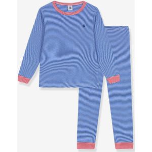 Petit Bateau Pyjama voor jongens, Perzisch/Marshmallow, 4 Jaren