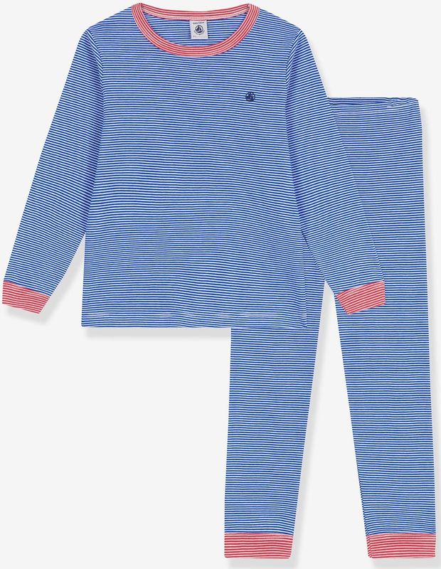 Petit Bateau Slaappak voor jongens, Perse/Marshmallow, 2 jaar