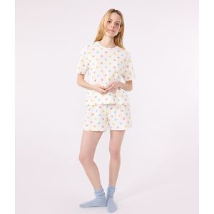Petit Bateau Pyjacourt voor dames, wit/multico., L