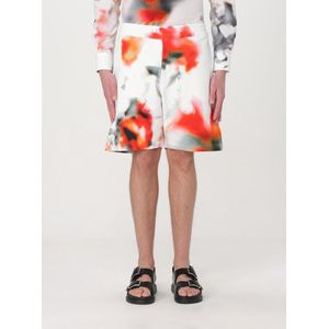 Alexander McQueen - Korte Broeken - Wit - Katoen - Tie-Dye met Geborduurd Logo
